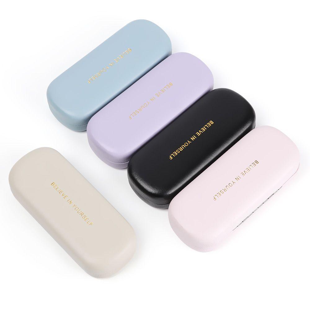 Women Men Portable Waterproof Eyeglasses Case Large Capacity Glasses Box PU Leather