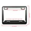 Aluminum License Plate Frame Motorcycle License Plate Holder for Front & Rear 2 Holes Universal
