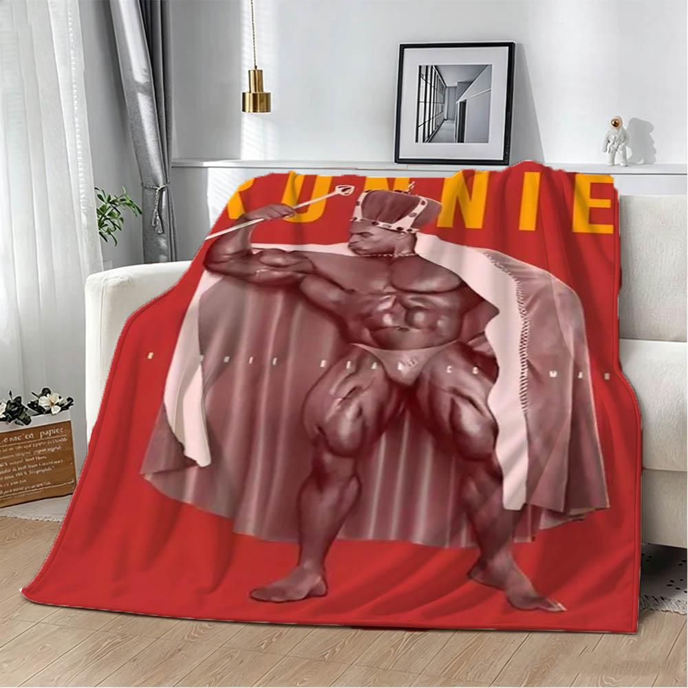 Ronnie C-Coleman Bodybuilding Fitness Flannel Blanket Soft Throw Blanket Art For Home Decor Bedroom Bed Sofa Picnic Fans Gifts