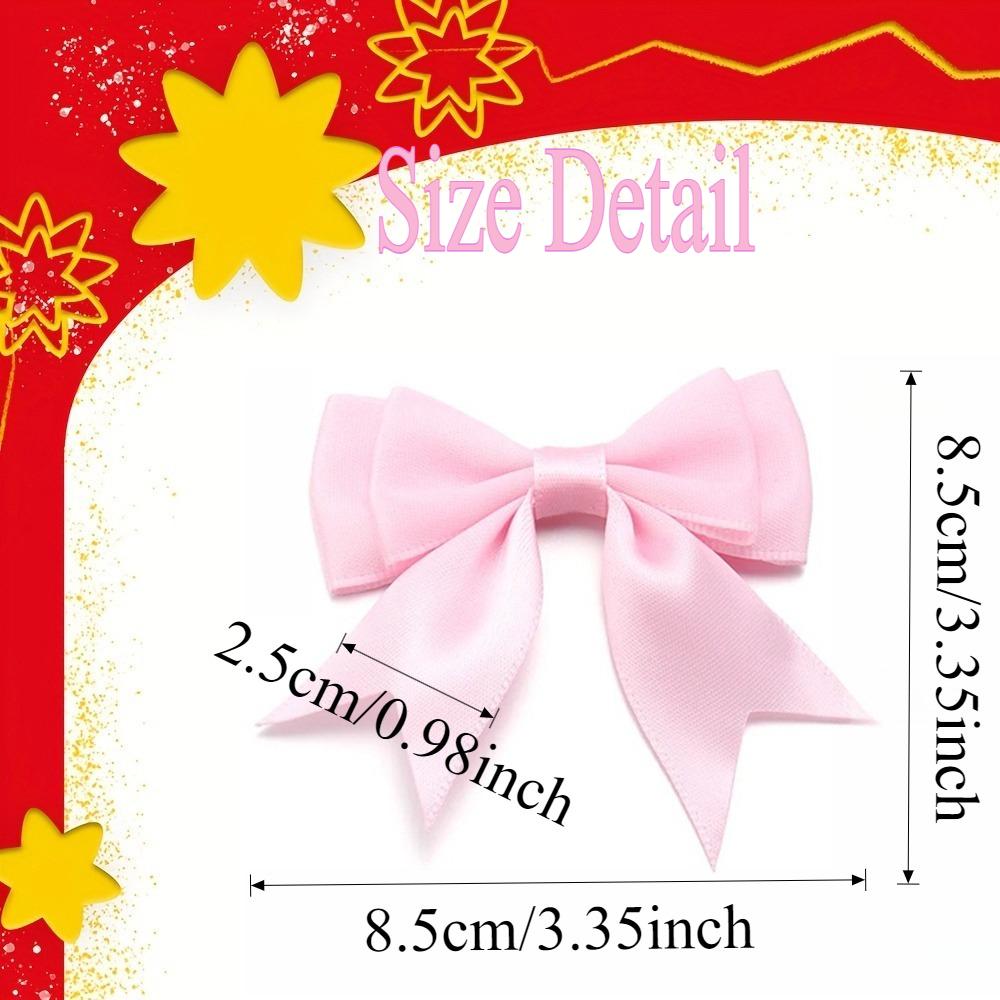 20/50pcs Ribbon Bow Craft Bow Pink White Blue Floral Gift Tie DIY Christmas Party Decoration Strikjes Decoratie Moños Navideños