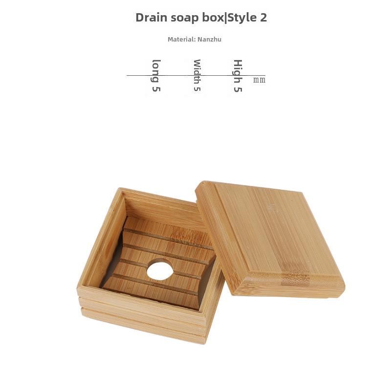 Подставка для мыла в ванной с гравировкой логотипа из бамбука - ящик для хранения сливного отверстия дома