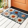 Daisy Pattern Carpet Doormat Non-slip Laundry Room Rug For Bedroom Floor Mat Home Decor Bedside Rugs Outdoor Carpet
