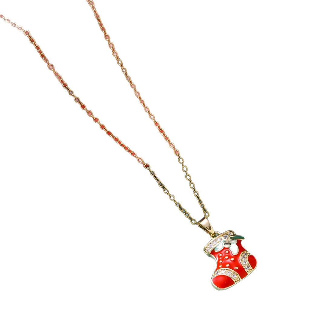 Праздничный набор носков, шапки, перчаток и ожерелья - Не выцветающие европейские и американские хиты продаж