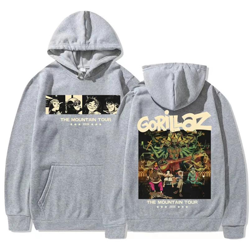 Группа Gorillaz The Mountain Tour Графическая Худи