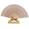 1/10/20Pcs Wooden Folding Fan Hollow Portable Fan Summer Hand Held Ribs Wedding Desktop Decoration