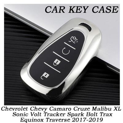 Новый дизайн чехла для автомобильного ключа из ТПУ для Chevrolet Chevy Camaro Cruze Malibu XL Sonic Volt Tracker Spark Bolt Trax Equinox Traverse 2017-2019