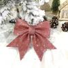 2pcs Large Sparkling Glitter Christmas Bow  Holiday Indoor Outdoor Decorations