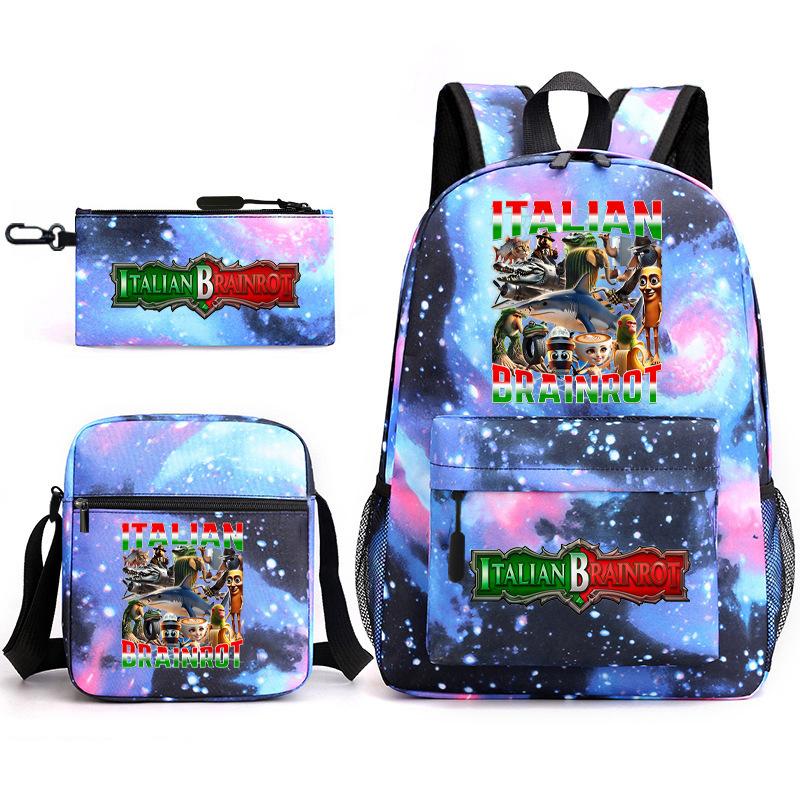American Shanhaijing Backpack Student School Bag Shoulder Bag