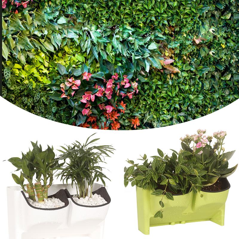 Durable Flower Pot Stackable Vertical Planter Wall Hanging Flowerpot For Garden Balcony Plant Home Decor Succulents Bonsai Pot