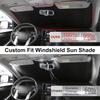 TINGLU Солнцезащитный козырек для Tesla Model X Tesla X 2016-2024 2025 Аксессуары Солнцезащитный козырек на лобовое стекло Защита от УФ-лучей Накидка на солнцезащитный козырек С