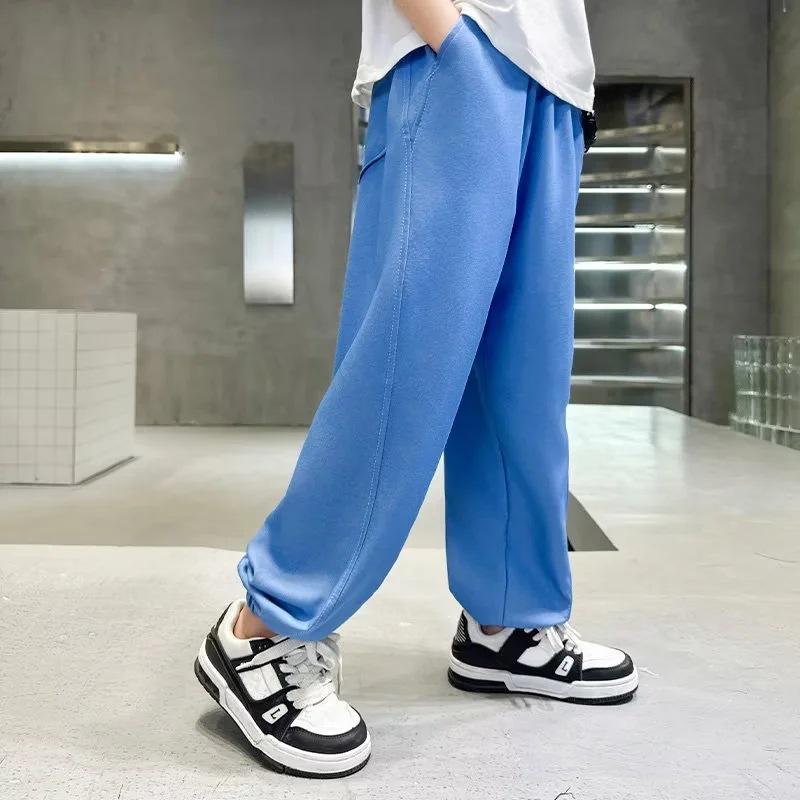 2024 Boys' Light Jeans: Spring/Autumn Street-Style Casual Trousers for Kids