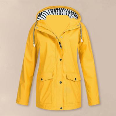 Yousheng Женское осенне-зимнее пальто с капюшоном, ветрозащитное, с длинными рукавами, застежкой-молнией на пуговицах, однотонные накладные карманы, повседневная куртка для активного отдыха