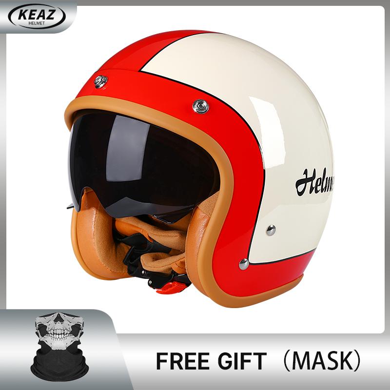 Ярко-зеленый авокадо DOT 3/4 Открытый мотоциклетный ретро-шлем для мотоцикла Винтажный шлем для чоппера, мотоцикла, скутера Capacete De Moto