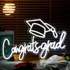 Светодиодная неоновая вывеска Congrat Grad, не мерцает, яркость регулируется, питание от USB, ночник Congrat Graduation Sign