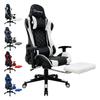 FOXSPORT Chaise Gaming, Siège De Bureau Réglable, Fauteuil Gaming Avec Repose-Pieds télescopique,Inclinable 90 °-180 °-Blanc