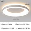 Modern LED Ceiling Light For Bedroom Living Dining Room Hotel Restaurant Interior Decor Lighting Fixture Round Chandelier Luster