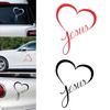 Jesus Heart Removable Waterproof Car Styling Window Bumper Decal Decor Sticker