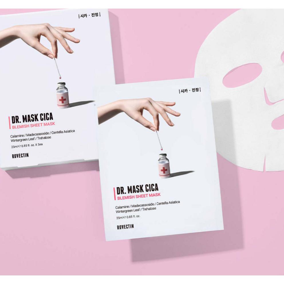 ROVECTIN Cica Calming Mask Pack, 5 sheets