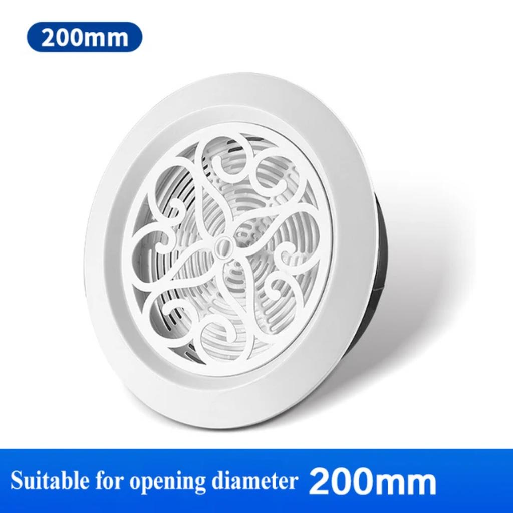 Adjustable Air Ventilation Cover Round Ducting Ceiling Wall Hole ABS Air Vent Grille Louver Kitchen Bath Air Outlet Fresh System