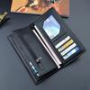 Men Fashion Long Wallets Vintage Design Artificial Leather Card Holder Purse
