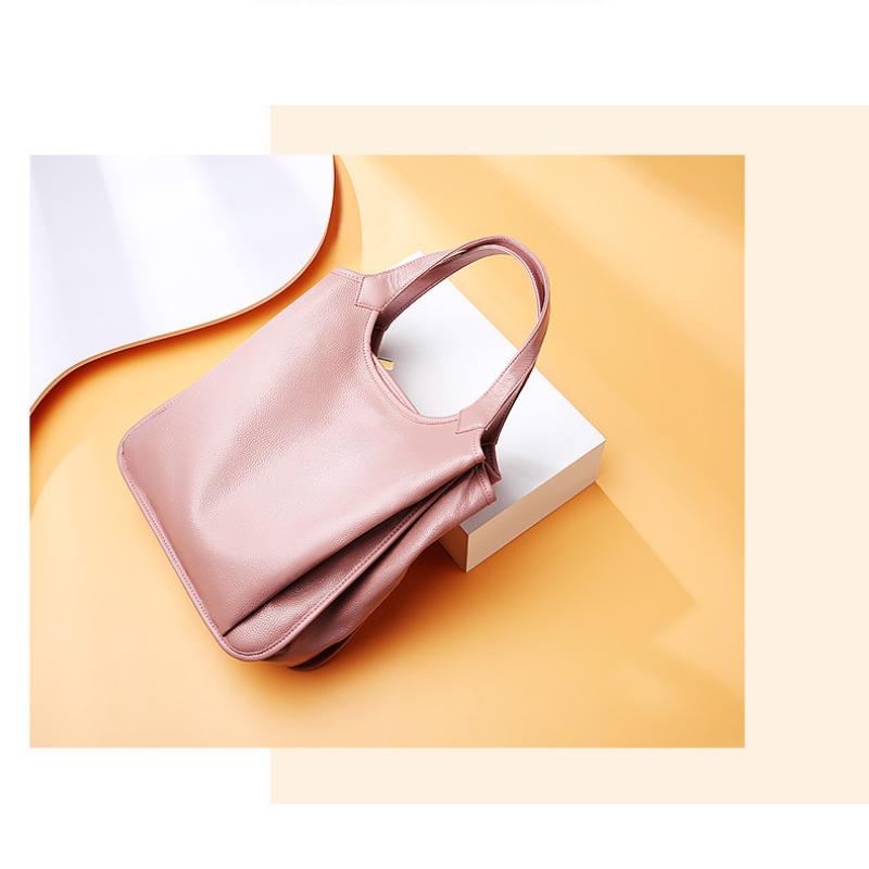 Johnature Роскошные сумки из воловьей кожи для отдыха, женские сумки из натуральной кожи, однотонные сумки на плечо большой емкости на молнии