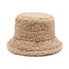 Women's New Versatile Net Red Lamb Hair Fisherman Hat Korean Bucket Classic Hat Solid Basin Fas E0K4