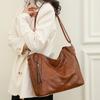 Женская сумка Большая вместимость Сумки через плечо Большая стильная сумка-тоут Женская мягкая кожаная сумка-хобо Сумки-мессенджеры Женская сумка-шоппер