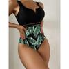 European and American Sexy One-Piece Printed Bikini Women's Swimsuit