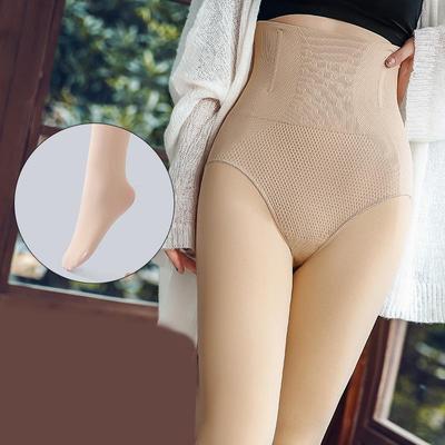 80 г осенние и зимние теплые утепленные леггинсы с высокой талией, подтягивающие живот, формирующие бедра