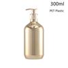 Electroplating Shampoo Bottle PET Press Type Lotion Empty Bottle Bathroom Shower Gel Large-Capacity Soap Dispenser