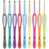 Набор крючков 9 шт. Цветная пластиковая ручка DIY Ручное вязание свитера Инструменты для вязания 14 см