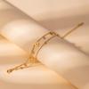 Light Luxury High-End Stainless Steel Diamond-Encrusted Bracelet, Moon Sun Love Geometry Does Not Fade Jewelry Women