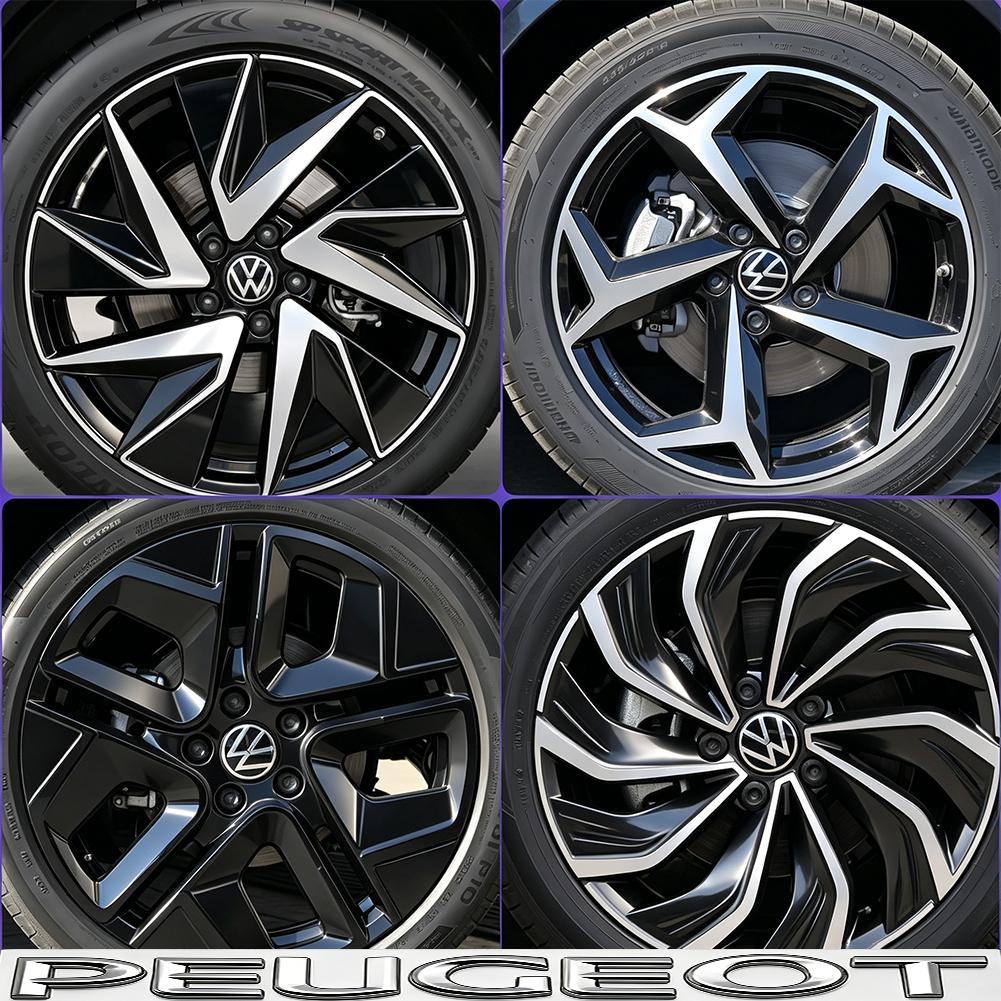 Valve Stems Caps 4pcs 56/65mm Volkswagen Car Wheel Center Cover Hub Cap For VW Golf Tiguan T-Roc Polo Passat ID.4 T-Cross ID.3 T
