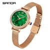 SANDA SD1153 Original Luxury New Style Ladies' Watches Elegant Design Alloy Compact Waterproof Quartz Watch