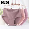 CFSC Women's Large Size Underwear Solid Color Print Underwear