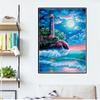 Алмазная вышивка Ночной Приморский Маяк Полный Алмаз Ручная Распродажа 3D Алмазная Картина Горный Хрусталь Картина Украшение Дома