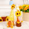 1Pcs Sunflower Couple Rudolf Doll Standing Decor Faceless Figure Autumn Ornament Family Atmosphere Ornament Cute