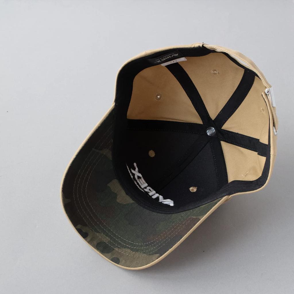 НУМЕРАЦИЯ Военная 6-панельная кепка Бейсболка Шляпа Хлопковая кепка Поло Кепка Низкая кепка Полная кепка Бесплатно [Avirex] Мужская (JP, Алфавит, Размер, Бежевый)