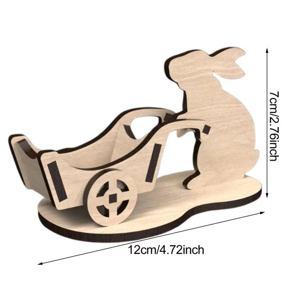 Rabbit Shaped Easter Egg Holder Ornament Egg Storage New Rabbit Table Desktop Decoration