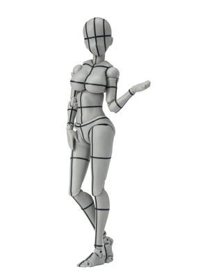 S.H.Figuarts Body-chan - Кентаро Ябуки - Каркас (Серый цвет Вер.) Подвижная фигурка из ПВХ и АБС-пластика длиной около 135 мм.