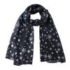 Sheer Silk Scarf Soft Christmas Gifts Autumn Winter Wrap Shawls  for Women