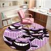 Gengar Print Round Rug, Washable Floor Carpet, For Entryway Dorm Laundry Room Office Study, Home Decor Birthday Christmas Gift