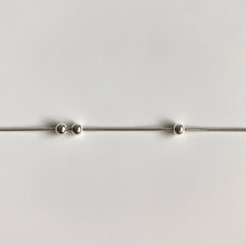 YEONSEUNG Серебряный браслет с шариками