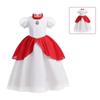 Baby Girls Flower Striped Dress Elegant For Toddler Girls Wedding Party Dresses Kids Princess Christmas Dress Children Clothing