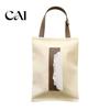 Kitchen Paper Container Hanging Canvas Tissue Box, Durable Wall Mounted Towel College Dormitory Desk Organizer Dispenser, Easy Refill Storage