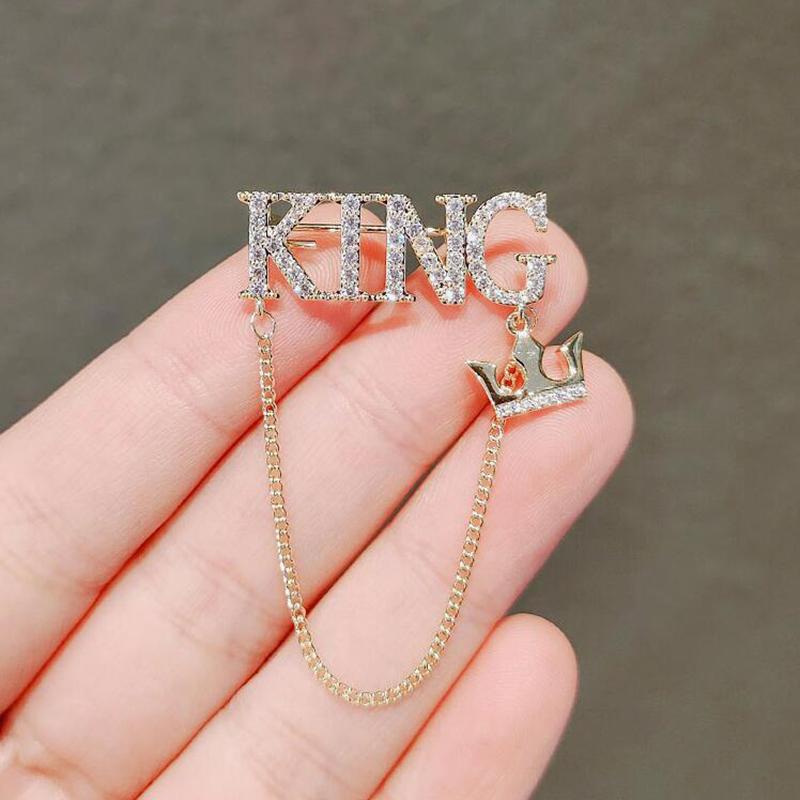 Brooch Jewelry Accessories Hijab Tassel Lapel Pin Suit Shirt Collar