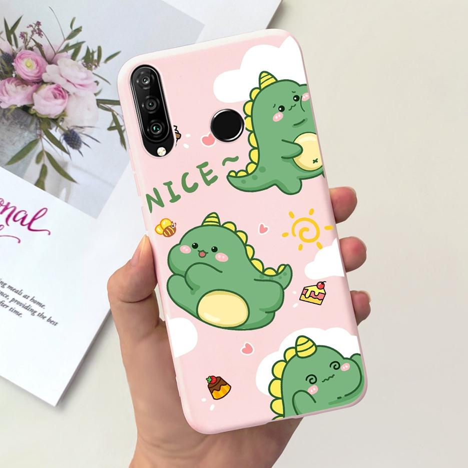Чехол для Huawei P30 Lite Милый чехол с мультяшным динозавром Мягкий ТПУ чехол для телефона для Huawei P30 Pro P 30 Lite P30Lite Чехол Fundas Coque