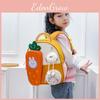 Carrot Cartoon Eyecatching Backpack For Young Children Made Of Quality Material Canvas