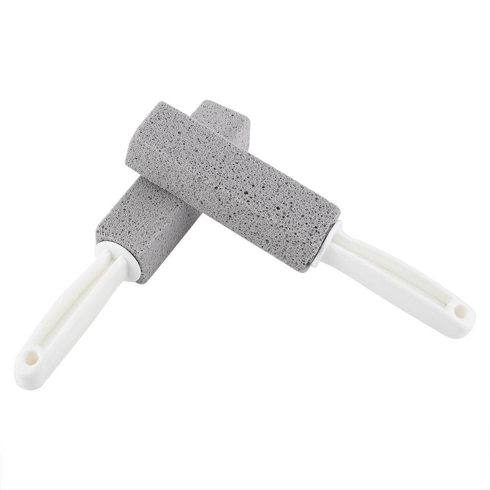 Pumice Stone Cleaner Wand for Toilet Bowl Rust Hard Water Remover with Heavy Duty Handle Non 100 Recycled Glass