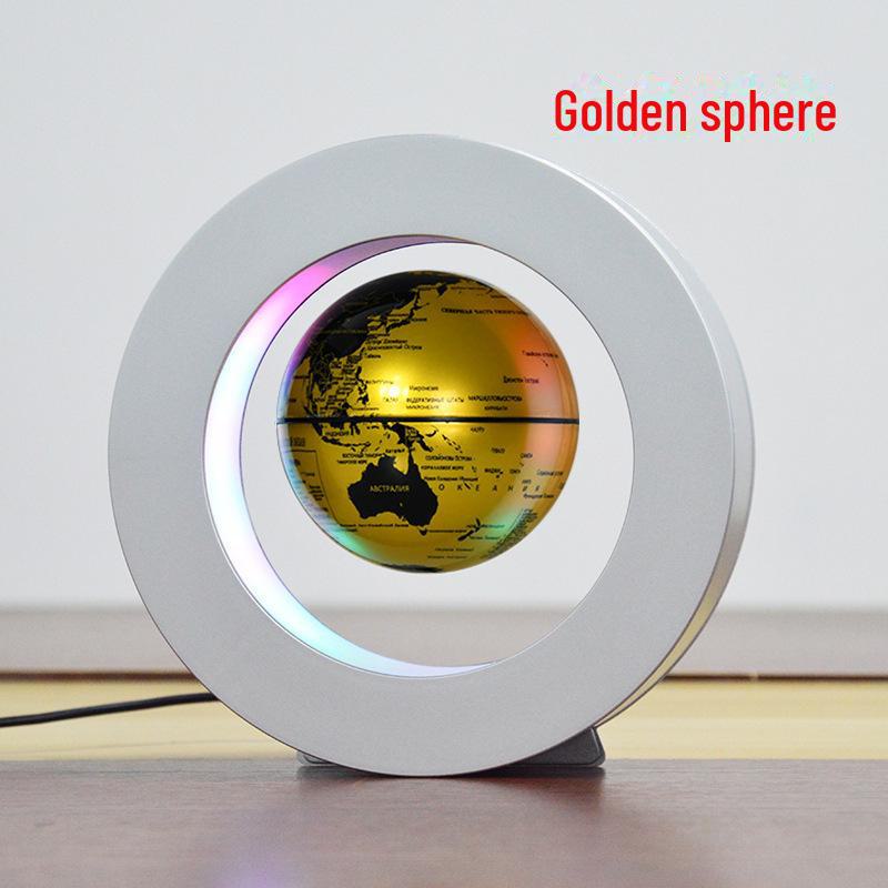 Светящийся русский магнитный левитационный глобус - креативный подарок и сувенир на выпускной